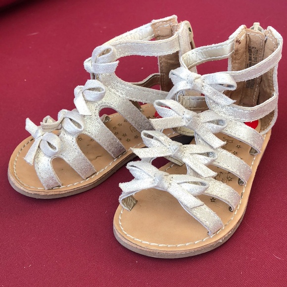 Golden Semi-Gladiator Sandals by Cynthia Rowley - Picture 2 of 9